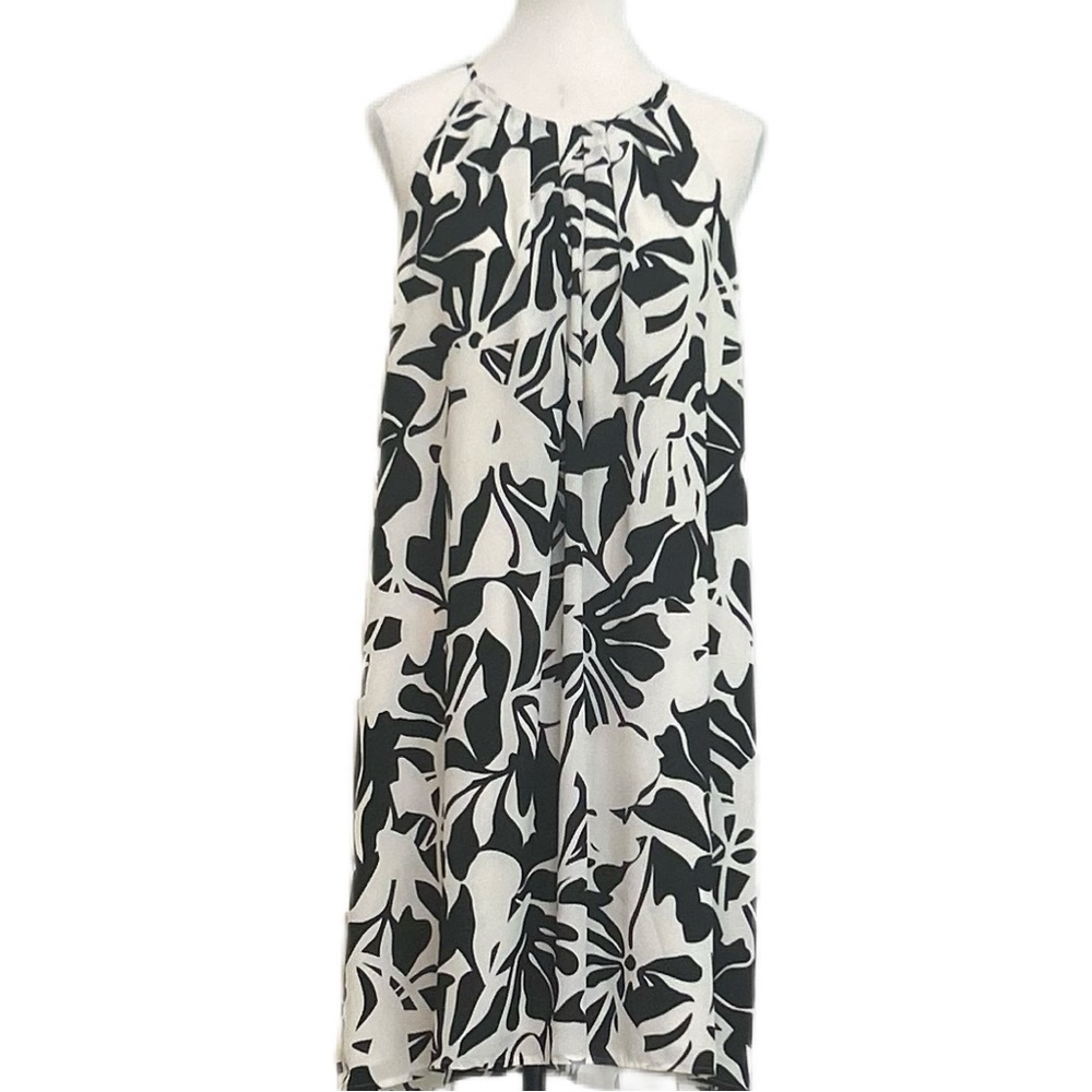 RW&CO. Monochrome Patterned Halter Dress